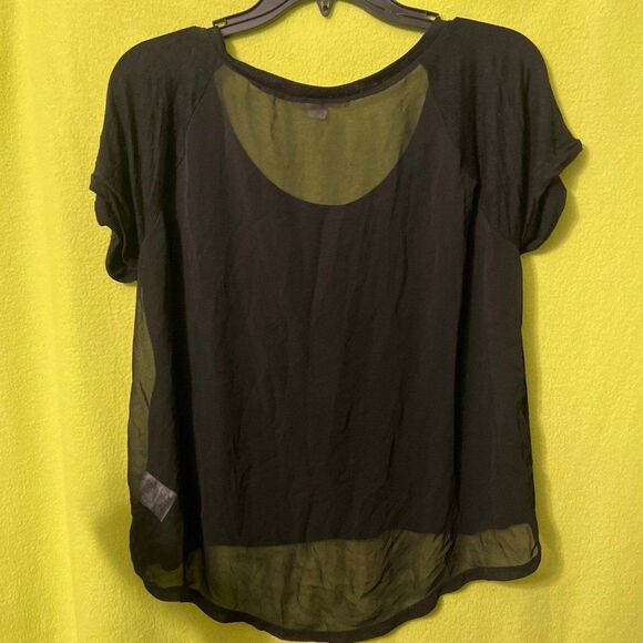 Nicki Minaj Bad Dolly Black High Low Tee Sheer Back XL - Picture 4 of 4